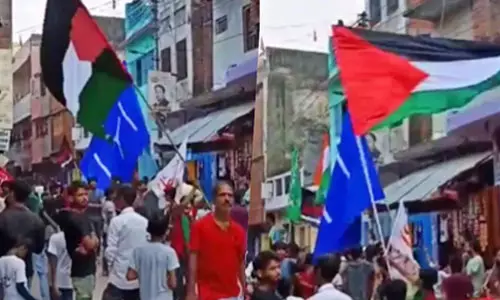 മുഹര്‍റം ആഘോഷത്തില്‍ ഫലസ്തീന്‍ പതാക വീശിയതിന് കേസ് (വീഡിയോ)