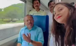 വന്ദേഭാരതിന്റെ ഉദ്ഘാടനത്തിന് കേരളത്തിലെത്തി ജ്യോതി മല്‍ഹോത്ര; വി മുരളീധരനൊപ്പമുള്ള വീഡിയോ പുറത്ത്