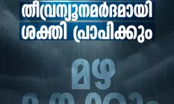 ഇരട്ടന്യൂനമര്‍ദം തീവ്രന്യൂനമര്‍ദമായി ശക്തി പ്രാപിക്കും; മഴ കനക്കും