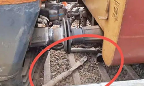 ട്രെയിന്‍ പുറപ്പെടുന്നതിന് തൊട്ടുമുന്‍പ് പാളത്തില്‍ ഇരുമ്പുപൈപ്പുകള്‍; പ്രതി പിടിയില്‍