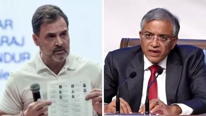 വോട്ട് മോഷണം: ആരോപണങ്ങൾ നിഷേധിച്ച് തിരഞ്ഞെടുപ്പ് കമ്മീഷൻ വോട്ട് മോഷണം: ആരോപണങ്ങൾ നിഷേധിച്ച് തിരഞ്ഞെടുപ്പ് കമ്മീഷൻ