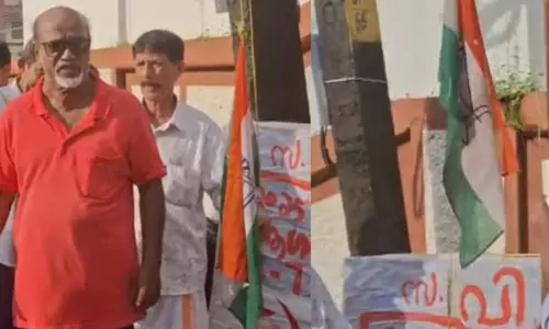 സ്വാതന്ത്ര്യദിനത്തില്‍ കോണ്‍ഗ്രസ് പതാക ഉയര്‍ത്തി സിപിഎം ബ്രാഞ്ച്; അബദ്ധം പറ്റിയെന്ന്