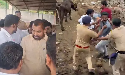 ബിജെപി എംഎല്എയെ ആക്രമിച്ച് ഹിന്ദുത്വ പശുഗുണ്ടകള്; ഗുണ്ടകളില് നിന്നും കര്ഷകരുടെ കന്നുകാലികളെ മോചിപ്പിക്കാന് ശ്രമിച്ചപ്പോഴാണ് ആക്രമണം ബിജെപി എംഎല്എയെ ആക്രമിച്ച് ഹിന്ദുത്വ പശുഗുണ്ടകള്; ഗുണ്ടകളില് നിന്നും കര്ഷകരുടെ കന്നുകാലികളെ മോചിപ്പിക്കാന് ശ്രമിച്ചപ്പോഴാണ് ആക്രമണം