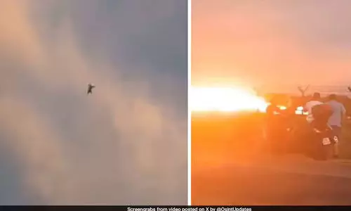 പോളണ്ടില്‍ എഫ്-16 യുദ്ധവിമാനം തകര്‍ന്നു വീണു (വീഡിയോ)