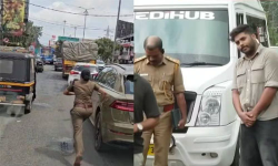 പോലിസുകാരി വഴിയൊരുക്കിയ ആംബുലന്സില് രോഗിയുണ്ടായിരുന്നില്ല; ഡ്രൈവറെ കസ്റ്റഡിയില് എടുത്ത് എംവിഡി പോലിസുകാരി വഴിയൊരുക്കിയ ആംബുലന്സില് രോഗിയുണ്ടായിരുന്നില്ല; ഡ്രൈവറെ കസ്റ്റഡിയില് എടുത്ത് എംവിഡി