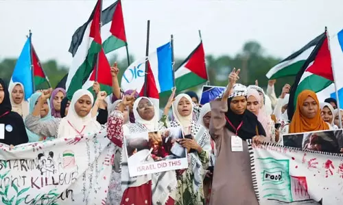 ഫലസ്തീന്‍ അനുകൂല പ്രകടനം: വിദ്യാര്‍ഥിനികള്‍ക്കെതിരെ കേസ്