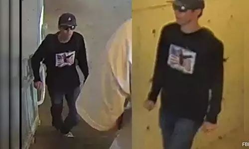 സയണിസ്റ്റ് ഇന്ഫ്ളുവന്സറെ കൊലപ്പെടുത്തിയ യുവാവിന്റെ ചിത്രം പുറത്തുവിട്ട് എഫ്ബിഐ; റൈഫിള് കണ്ടെത്തി സയണിസ്റ്റ് ഇന്ഫ്ളുവന്സറെ കൊലപ്പെടുത്തിയ യുവാവിന്റെ ചിത്രം പുറത്തുവിട്ട് എഫ്ബിഐ; റൈഫിള് കണ്ടെത്തി