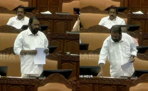 നിയമസഭയില്‍ മന്ത്രി വി ശിവന്‍കുട്ടിക്ക് ദേഹാസ്വാസ്ഥ്യം