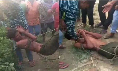 പാര്ക്കിംഗ് തര്ക്കം: മുസ്ലിം യുവാവിനെ കയറുകൊണ്ട് കെട്ടിയിട്ട് മര്ദ്ദിച്ചു പാര്ക്കിംഗ് തര്ക്കം: മുസ്ലിം യുവാവിനെ കയറുകൊണ്ട് കെട്ടിയിട്ട് മര്ദ്ദിച്ചു