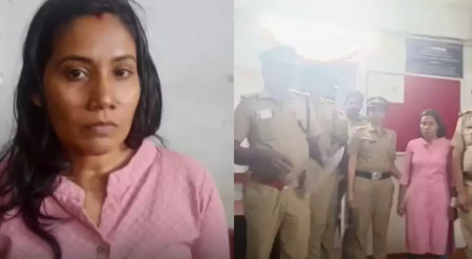 ബന്ധുവീട്ടില് നിന്ന് 10 പവന് സ്വര്ണം മോഷ്ടിച്ചു; മാസങ്ങള്ക്ക് ശേഷം യുവതി പിടിയില് ബന്ധുവീട്ടില് നിന്ന് 10 പവന് സ്വര്ണം മോഷ്ടിച്ചു; മാസങ്ങള്ക്ക് ശേഷം യുവതി പിടിയില്