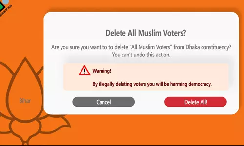 ബിഹാറിലെ ധക്ക മണ്ഡലത്തിലെ 80,000 മുസ്‌ലിം വോട്ടര്‍മാരുടെ പേരു വെട്ടാന്‍ ബിജെപി ശ്രമം