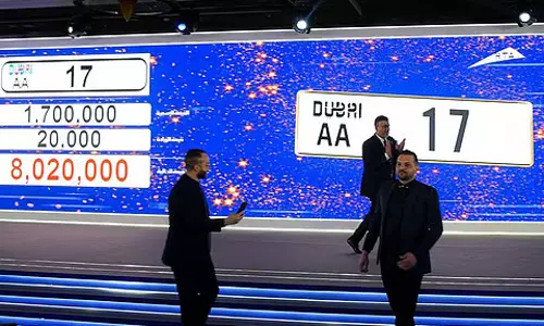 വാഹനപ്രേമികള്‍ക്കായി ദുബയ് ആര്‍ടിഎയുടെ നമ്പര്‍ പ്ലേറ്റ് ലേലം