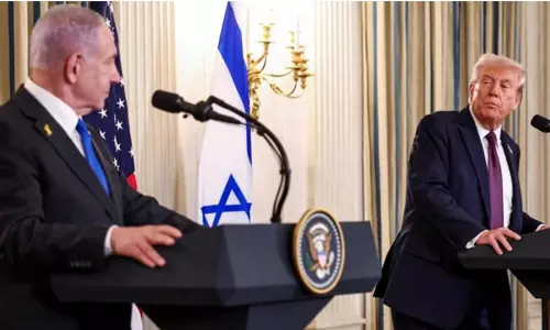 ഗസയിലെ വെടിനിര്ത്തല്: 20 പോയിന്റുള്ള പദ്ധതി മുന്നോട്ട് വച്ച് ട്രംപ്; താന് അംഗീകരിച്ചെന്ന് നെതന്യാഹു ഗസയിലെ വെടിനിര്ത്തല്: 20 പോയിന്റുള്ള പദ്ധതി മുന്നോട്ട് വച്ച് ട്രംപ്; താന് അംഗീകരിച്ചെന്ന് നെതന്യാഹു