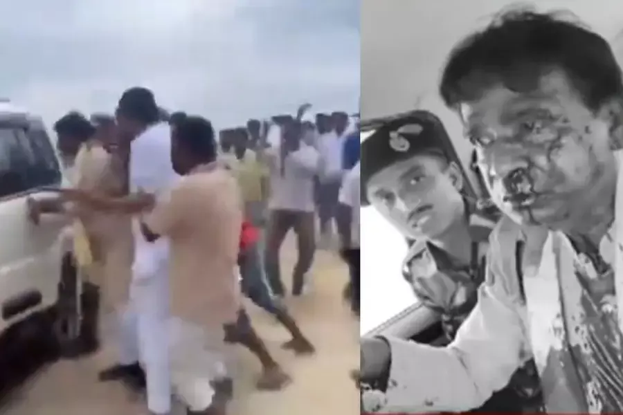 ബംഗാളില് ബിജെപി എംപിയെ കല്ലെറിഞ്ഞ് ഓടിച്ച് ജനക്കൂട്ടം ബംഗാളില് ബിജെപി എംപിയെ കല്ലെറിഞ്ഞ് ഓടിച്ച് ജനക്കൂട്ടം