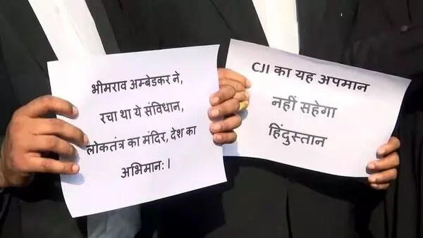 ചീഫ് ജസ്റ്റിസ് ബി ആര്‍ ഗവായിക്ക് നേരെ ഷൂ എറിയാന്‍ ശ്രമിച്ച അഭിഭാഷകനെ സസ്‌പെന്‍ഡ് ചെയ്തു