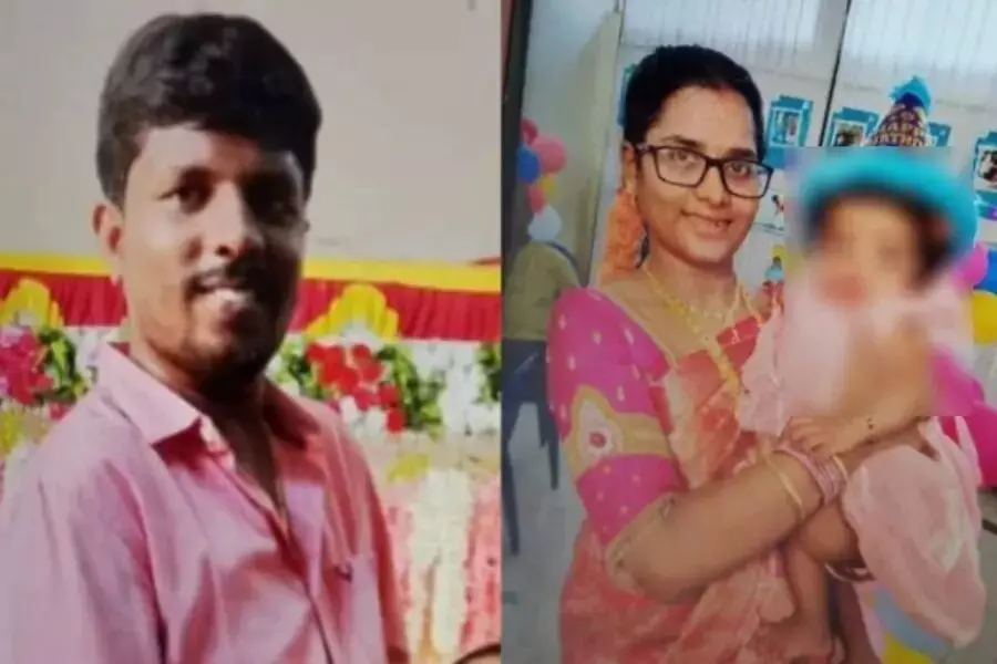 ഒന്നരവയസ്സുള്ള കുഞ്ഞുമായി ദമ്പതികള് ട്രെയിനിന് മുന്നില് ചാടി ആത്മഹത്യ ചെയ്തു ഒന്നരവയസ്സുള്ള കുഞ്ഞുമായി ദമ്പതികള് ട്രെയിനിന് മുന്നില് ചാടി ആത്മഹത്യ ചെയ്തു