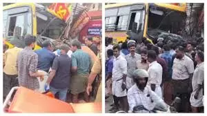 എടപ്പാളില് സ്കൂള് ബസ് കടയിലേക്ക് ഇടിച്ചു കയറി ; ഒരു മരണം, വിദ്യാര്ഥികളടക്കം 12 പേര്ക്ക് പരിക്ക് എടപ്പാളില് സ്കൂള് ബസ് കടയിലേക്ക് ഇടിച്ചു കയറി ; ഒരു മരണം, വിദ്യാര്ഥികളടക്കം 12 പേര്ക്ക് പരിക്ക്