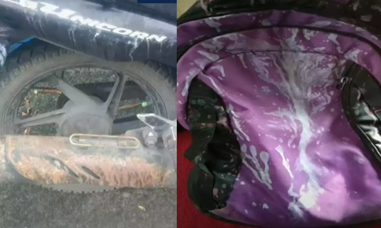 ടാങ്കര്‍ ലോറിയില്‍ നിന്ന് സള്‍ഫൂരിക് ആസിഡ് തെറിച്ച് ബൈക്ക് യാത്രികന് പൊള്ളലേറ്റു