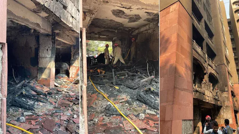 ന്യൂഡല്‍ഹിയില്‍ എംപിമാരുടെ ഫ്ലാറ്റിലെ തീപിടിത്തം; അപകടകാരണം പടക്കങ്ങളെന്ന് സ്ഥിരീകരണം