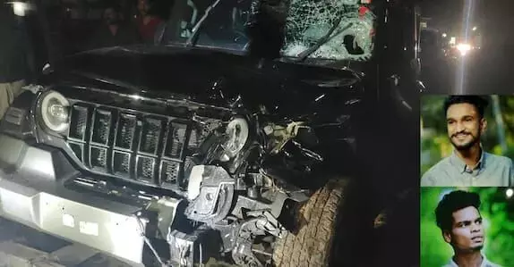 ദേശീയപാതയിൽ കാറിടിച്ചു രണ്ട് യുവാക്കൾക്ക് ദാരുണാന്ത്യം