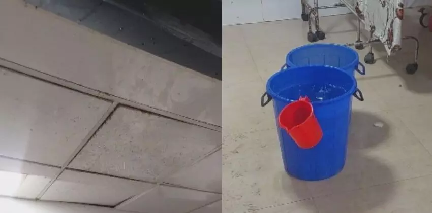 വെള്ളമുണ്ട് സൂക്ഷിക്കുക; മഴയില് ചോര്ന്നൊലിച്ച് മഞ്ചേരി മെഡിക്കല് കോളജ് ആശുപത്രിയുടെ അത്യാഹിത വിഭാഗം വെള്ളമുണ്ട് സൂക്ഷിക്കുക; മഴയില് ചോര്ന്നൊലിച്ച് മഞ്ചേരി മെഡിക്കല് കോളജ് ആശുപത്രിയുടെ അത്യാഹിത വിഭാഗം