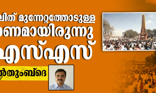 ആദ്യകാല ദലിത് മുന്നേറ്റത്തോടുള്ള പ്രതികരണമായിരുന്നു ആര്‍എസ്എസ്