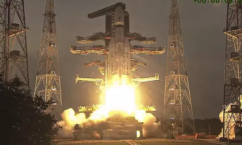 ഇന്ത്യയുടെ പുതിയ വാര്‍ത്താ വിനിമയ ഉപഗ്രഹമായ സിഎംഎസ്-3 വിക്ഷേപണം വിജയം