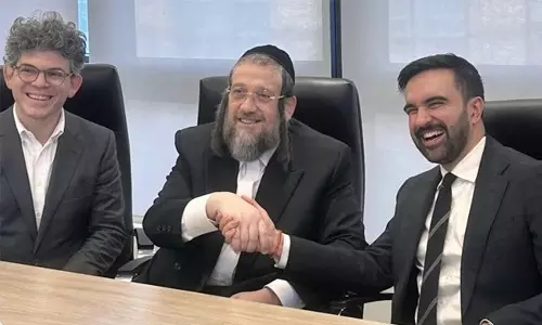 സൊഹ്റാന് മംദാനിക്ക് പിന്തുണ പ്രഖ്യാപിച്ച് ഓര്ത്തഡോക്സ് ജൂത സമൂഹം സൊഹ്റാന് മംദാനിക്ക് പിന്തുണ പ്രഖ്യാപിച്ച് ഓര്ത്തഡോക്സ് ജൂത സമൂഹം