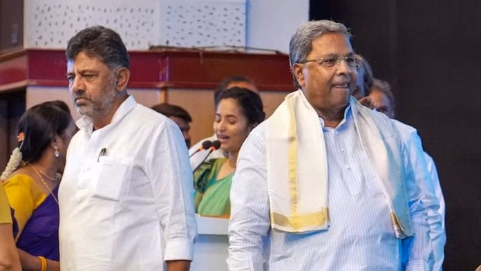 സിദ്ധരാമയ്യയെ തള്ളി വീഴ്ത്തി ശിവകുമാര്‍; എഐ വീഡിയോ പങ്കുവച്ചയാള്‍ക്കെതിരേ കേസ്