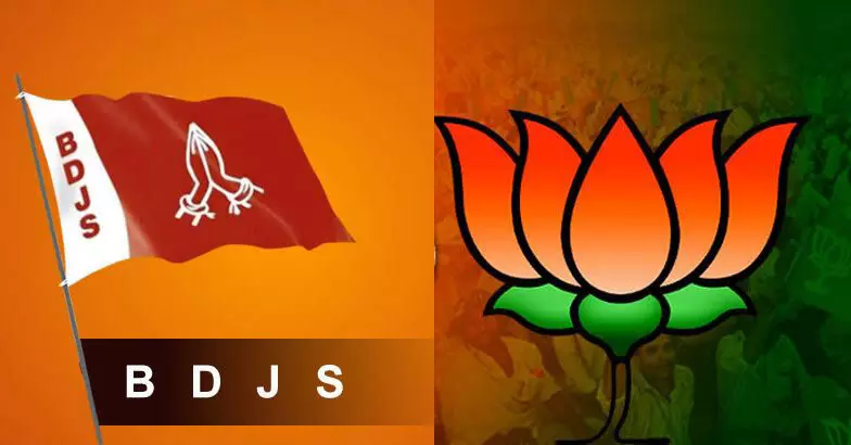 തിരുവനന്തപുരത്ത് എന്‍ഡിഎയില്‍ ഭിന്നത; തദ്ദേശ തിരഞ്ഞെടുപ്പില്‍ ഒറ്റക്കു മല്‍സരിക്കാന്‍ ബിഡിജെഎസ്