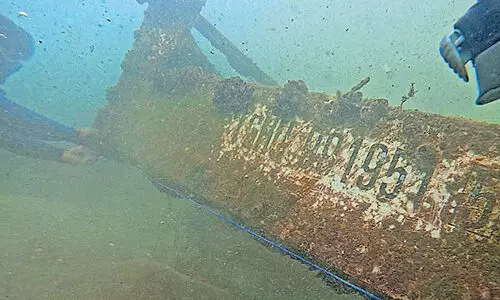 എംഎസ്സി എല്‍സ 3 കപ്പലിലെ കണ്ടെയ്‌നര്‍ കോവളത്ത് കടലിനടിയില്‍ കണ്ടെത്തി