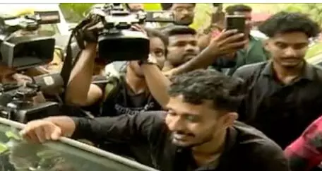 കേരള സര്വകലാശാല വിസിക്കെതിരേ എസ്എഫ്ഐ പ്രതിഷേധം കേരള സര്വകലാശാല വിസിക്കെതിരേ എസ്എഫ്ഐ പ്രതിഷേധം