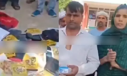 ഹരിയാനയില്‍ ബൈബിള്‍ കത്തിച്ചു (വീഡിയോ)