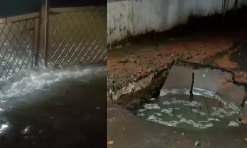 കോഴിക്കോട്ട് കുടിവെള്ള പൈപ്പ് പൊട്ടി: വീടുകളിലും, വ്യാപാരസ്ഥാപനങ്ങളിലും വെള്ളം കയറി, പ്രദേശത്ത് ഇന്നും നാളെയും കുടിവെള്ള വിതരണം മുടങ്ങും