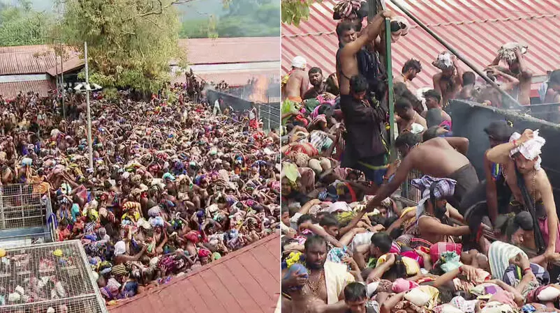 നിയന്ത്രണങ്ങള് പാളി; ശബരിമലയില് വന് ഭക്തജനത്തിരക്ക് നിയന്ത്രണങ്ങള് പാളി; ശബരിമലയില് വന് ഭക്തജനത്തിരക്ക്