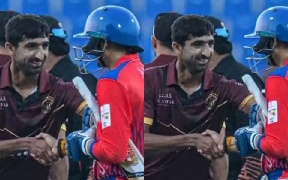 ട്വന്റി-10 ലീഗില്‍ പാക് താരവുമായി ഹര്‍ഭജന്‍ സിങ്ങിന്റെ ഹസ്തദാനം