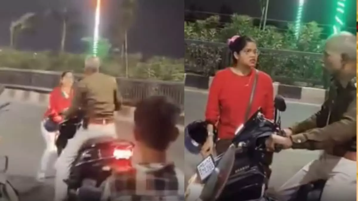 ബിഹാറില് ഗര്ഭിണിയെ ബൈക്കില് വലിച്ചിഴച്ച് പോലിസുകാരന് ബിഹാറില് ഗര്ഭിണിയെ ബൈക്കില് വലിച്ചിഴച്ച് പോലിസുകാരന്