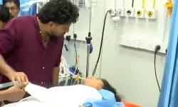 വിവാഹദിവസം വധുവിന് അപകടത്തില്‍ പരുക്ക്, ആശുപത്രിയിലെത്തി താലികെട്ടി വരന്‍