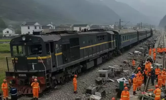 പരീക്ഷണയോട്ടം; ചൈനയില്‍ ട്രെയിനിടിച്ച് 11 പേര്‍ മരിച്ചു