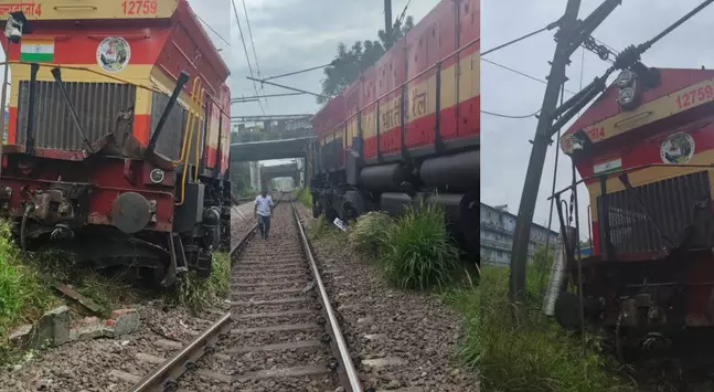 കളമശേരിയില്‍ ഗുഡ്‌സ് ട്രെയിനിന്റെ പാളം തെറ്റി