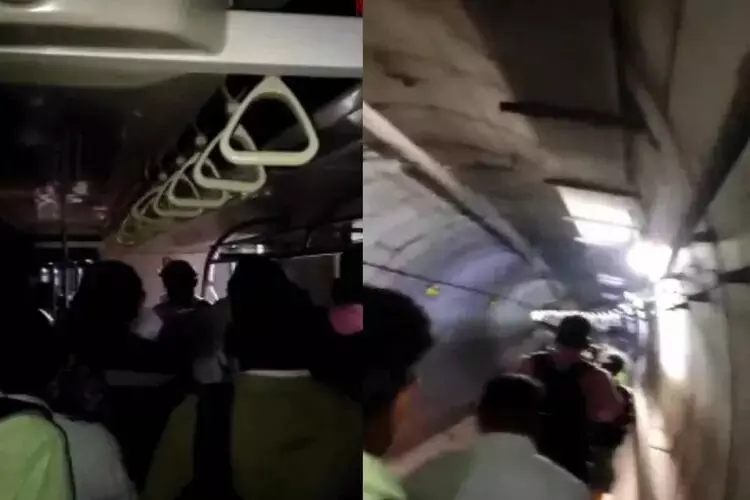 ചെന്നൈ മെട്രോ ട്രെയിന്‍ തുരങ്കപാതയ്ക്കുള്ളില്‍ കുടുങ്ങി