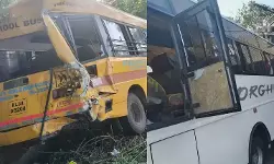 ശബരിമല തീര്‍ത്ഥാടകരുടെ വാഹനം സ്‌ക്കൂള്‍ ബസ്സില്‍ ഇടിച്ചു; നിരവധി പേര്‍ക്ക് പരിക്ക്