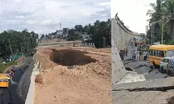 കൊല്ലം കൊട്ടിയത്ത് ദേശീയപാത ഇടിഞ്ഞുവീണ സംഭവം; റോഡില്‍ പെട്ടെന്ന് വിള്ളല്‍ ഉണ്ടാവുകയായിരുന്നു സ്‌കൂള്‍ ബസ് ഡ്രൈവര്‍