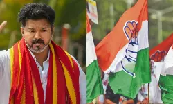 കോണ്ഗ്രസുമായി കൂടിക്കാഴ്ച്ച നടത്തി ടിവികെ നേതാവ് വിജയ് കോണ്ഗ്രസുമായി കൂടിക്കാഴ്ച്ച നടത്തി ടിവികെ നേതാവ് വിജയ്