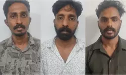 വീട്ടുമുറ്റത്ത് നിര്‍ത്തിയിട്ട കാര്‍ പെട്രോളൊഴിച്ച് കത്തിച്ച കേസ്: മൂന്ന് യുവാക്കള്‍ അറസ്റ്റില്‍