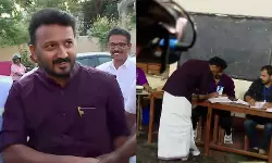 വോട്ടുചെയ്യാനെത്തി രാഹുല് മാങ്കൂട്ടത്തില് എംഎല്എ വോട്ടുചെയ്യാനെത്തി രാഹുല് മാങ്കൂട്ടത്തില് എംഎല്എ