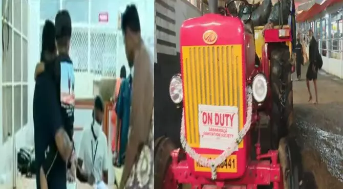 ശബരിമലയില് ഭക്തര്ക്കിടയിലേക്ക് ട്രാക്ടര് നിയന്ത്രണം വിട്ട് പാഞ്ഞുകയറി; കുട്ടികള് ഉള്പ്പെടെ ഒന്പതു പേര്ക്ക് പരിക്ക് ശബരിമലയില് ഭക്തര്ക്കിടയിലേക്ക് ട്രാക്ടര് നിയന്ത്രണം വിട്ട് പാഞ്ഞുകയറി; കുട്ടികള് ഉള്പ്പെടെ ഒന്പതു പേര്ക്ക് പരിക്ക്