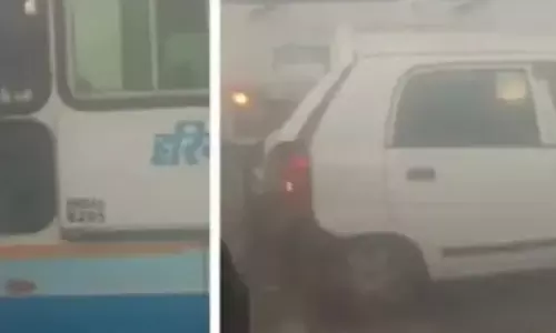 ഹരിയാനയില്‍ കനത്ത പുകമഞ്ഞ്; ദേശീയപാതയില്‍ വാഹനങ്ങള്‍ കൂട്ടിയിടിച്ചു