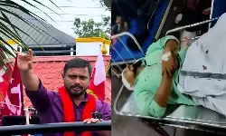 എല്ഡിഎഫ് സ്ഥാനാര്ഥിയായി മല്സരിച്ച ഡിവൈഎഫ്ഐ നേതാവിന്റെ തലക്ക് വെട്ടി ആര്എസ്എസുകാര് എല്ഡിഎഫ് സ്ഥാനാര്ഥിയായി മല്സരിച്ച ഡിവൈഎഫ്ഐ നേതാവിന്റെ തലക്ക് വെട്ടി ആര്എസ്എസുകാര്