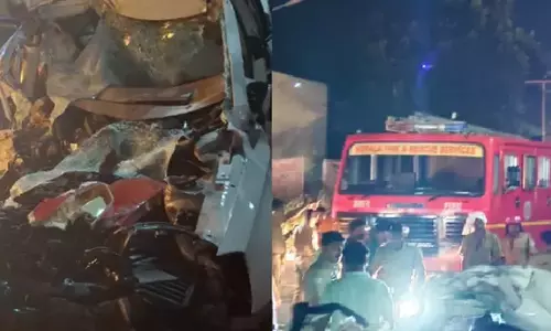 ശബരിമല തീര്‍ത്ഥാടകര്‍ സഞ്ചരിച്ച കാറും കെഎസ്ആര്‍ടിസി ബസ്സും കൂട്ടിയിടിച്ചു; രണ്ടുപേര്‍ക്ക് ദാരുണാന്ത്യം